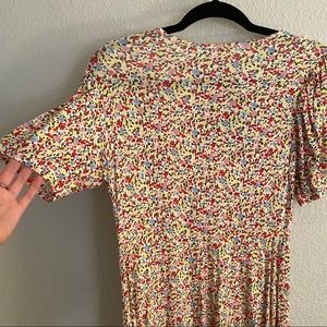 Floral T shirt dress
